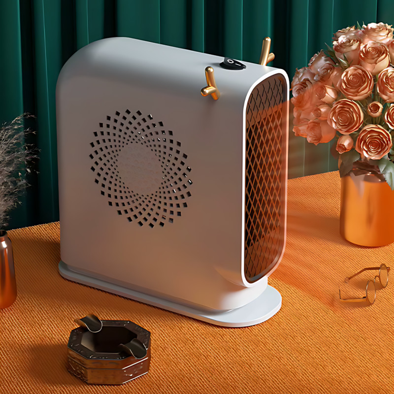Портативний настільний мініобогрівач Antler Design 500 Вт, до 20 м2, від мережі 220 V, із захистом від перегрівання фото - 10