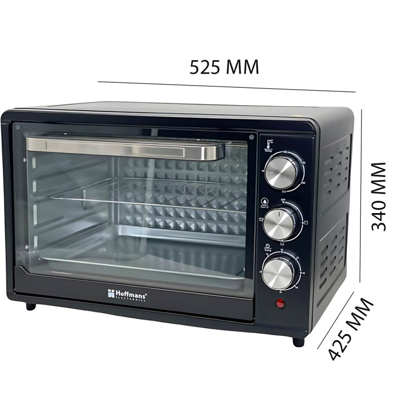 Електродуховка Hoffmans Electronics HM-752 — 2000 Вт, 55 л, таймер 60 хв, 4 ТЕНи, терморегулятор фото - 8