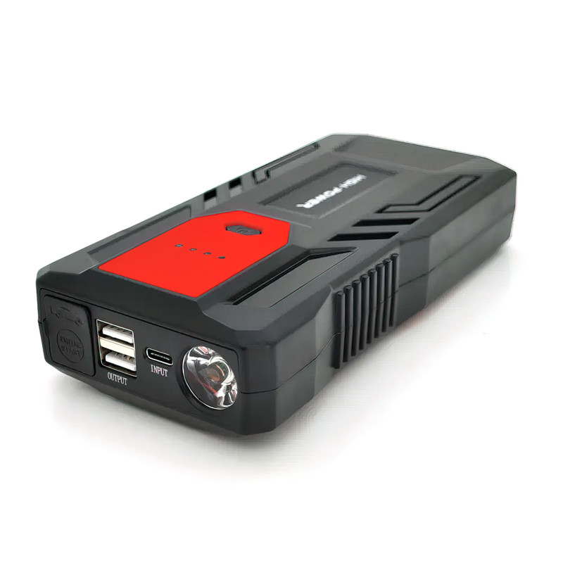 Пусковое устройство автомобильного аккумулятора PowerBank M33, 1500 А, 9800 мА/ч с кейсом фото - 2