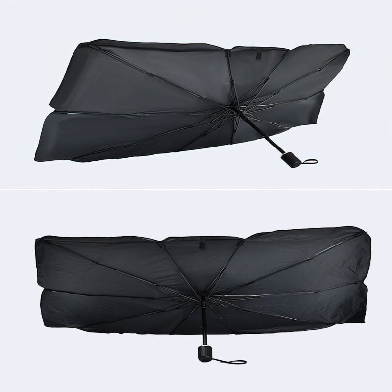 Автомобільна парасолька на лобове скло Car Umbrellas, чорний фото - 3