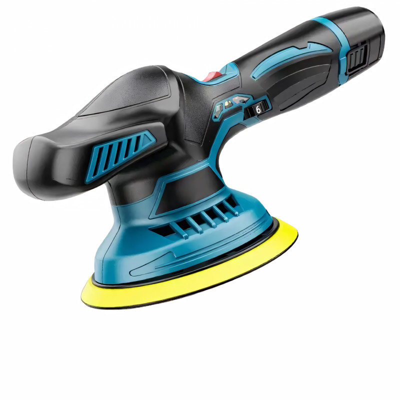 Полировальная машинка Waxing Polisher YK49 аккумуляторная с насадками 1250W, Шлифовальная машинка фото - 2