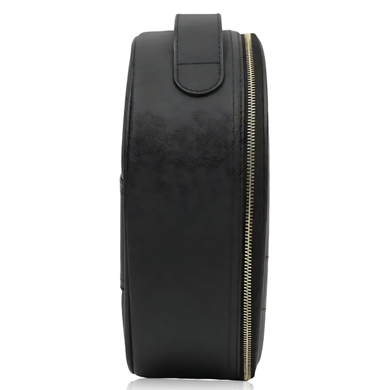 Органайзер для косметики NiceLand Sharon с LED-зеркалом и подсветкой, аккумулятором, черный фото - 7