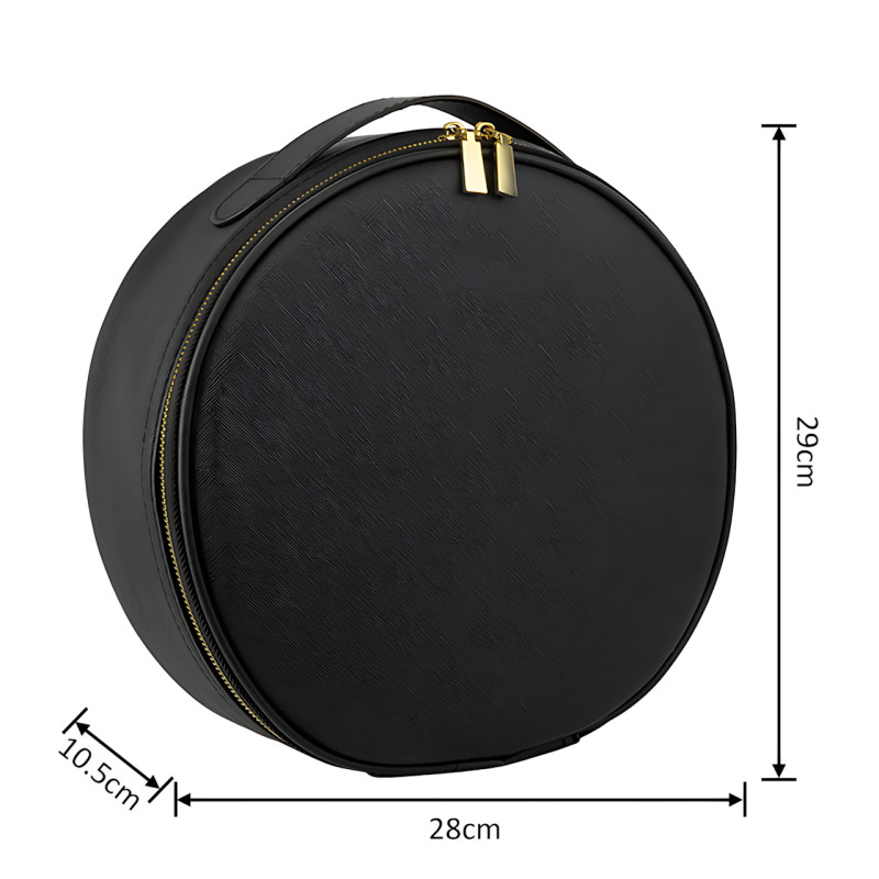 Органайзер для косметики NiceLand Sharon с LED-зеркалом и подсветкой, аккумулятором, черный фото - 10