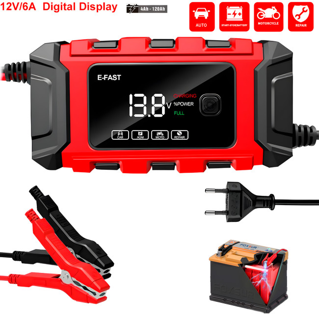 Зарядное устройство для аккумуляторов 12V мощностью 5 Ah Battery Charger TK360