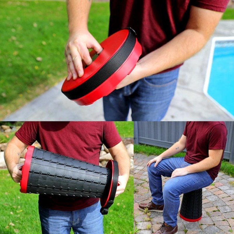 Портативний висувний складаний стілець Retractable Folding Stools фото - 4