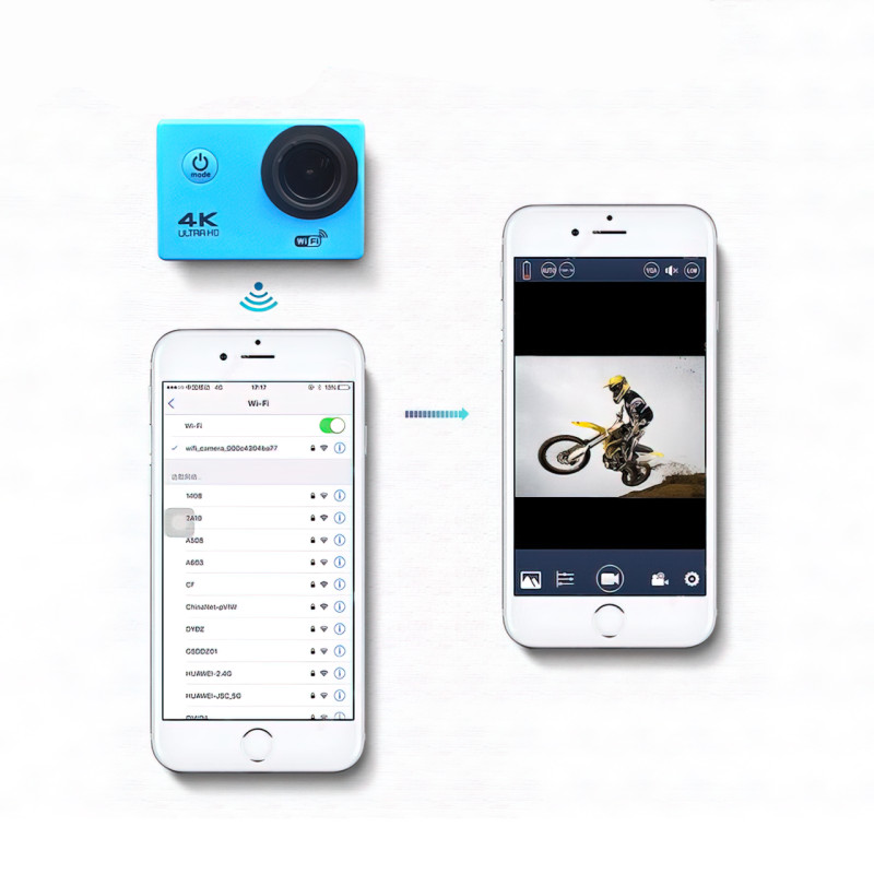 Экшн камера (Action Camera) S2, WiFi, 4К, водонепроницаемость до 30м фото - 7
