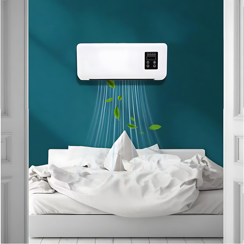 Настенный мобильный кондиционер Wall Air Cooler 800W – зима-лето, пульт ДУ, 3 режима фото - 9
