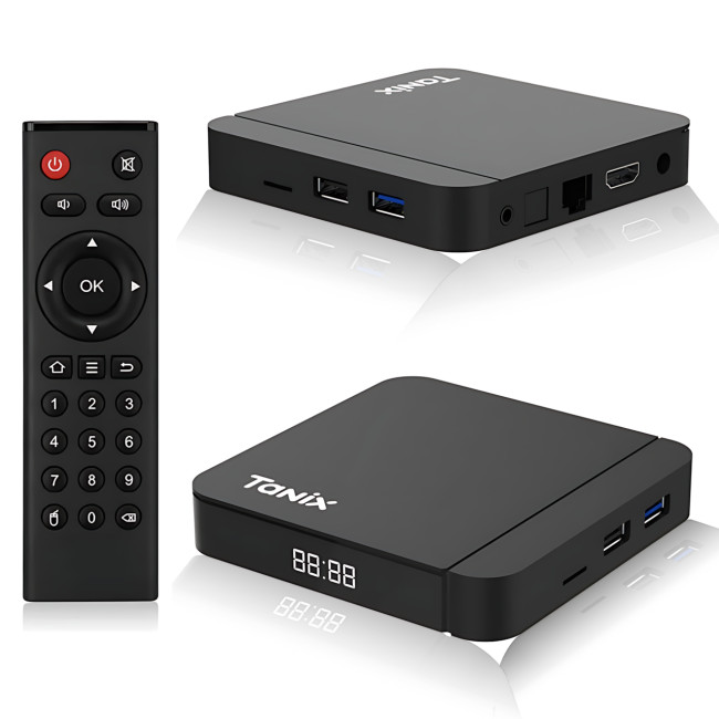 Смарт ТВ приставка Tanix W2 4/32 GB Android 11, Amlogic S905W2, 4K, Wi-Fi 2.4/5 ГГц, Bluetooth 5.0, Smart TV Box