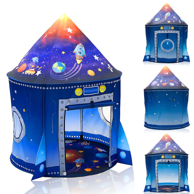Дитячий ігровий намет шатер &laquo;Космос&raquo; MA778, склопластик + поліестер, для дому/вулиці, 135х100 см