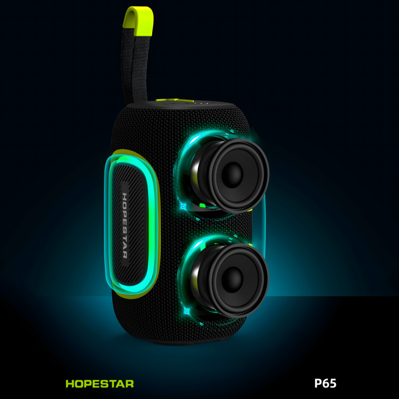 Колонка беспроводная маленькая Hopestar p65, 20w, 3000 mAh, влагозащищенная Ipx 6 фото - 3