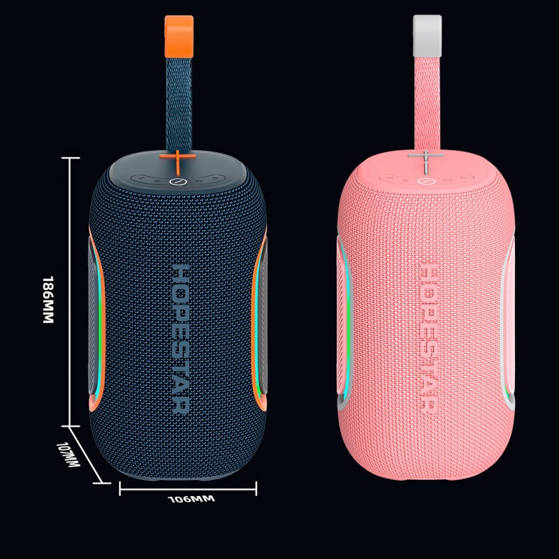 Колонка беспроводная маленькая Hopestar p65, 20w, 3000 mAh, влагозащищенная Ipx 6 фото - 8