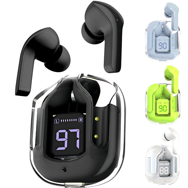 Бездротові навушники Bluetooth ultrapods з мікрофоном, 250 мА·год, сумісні з Android і Apple, діапазон 10 м