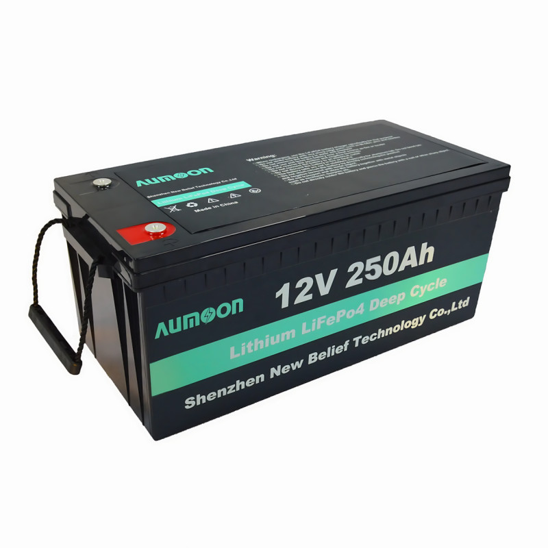 Акумуляторна батарея AUMOON LiFePO4 12.8 В 250 А·год 3.20 кВт з Bluetooth і BMS для ДБЖ і сонячних систем фото - 2