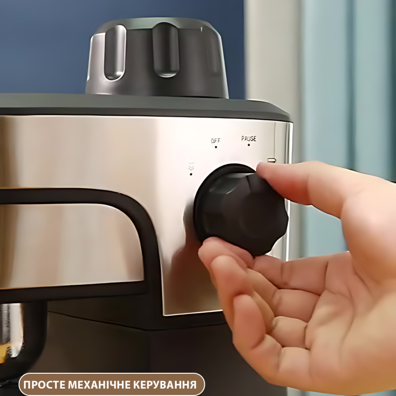 Рожковая кофеварка эспрессо с капучинатором Zepline ZP-6910 – 2200 Вт, 4 бара, подогрев чашек, резервуар 1,5 л фото - 4