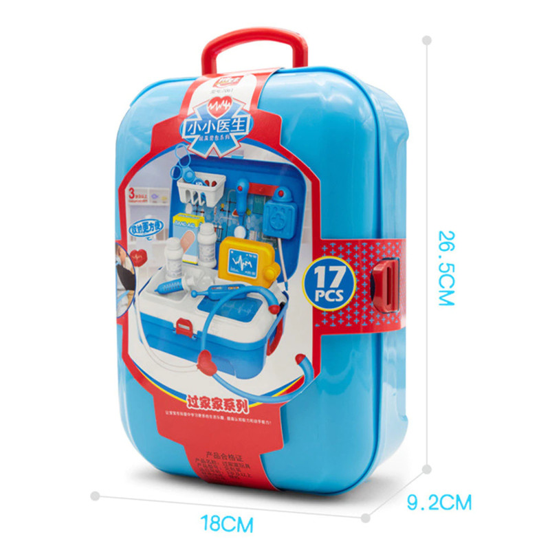 Дитячий рюкзак ігровий набір Маленький Лікар doctor toy 17 предметів в рюкзаку фото - 4