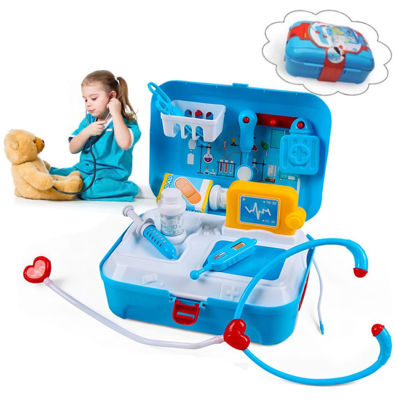 Дитячий рюкзак ігровий набір Маленький Лікар doctor toy 17 предметів в рюкзаку фото - 5