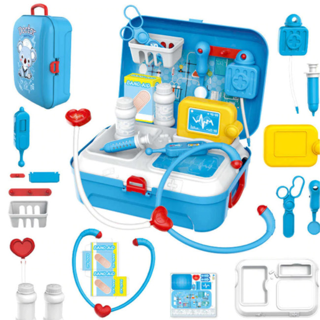 Дитячий рюкзак ігровий набір Маленький Лікар doctor toy 17 предметів в рюкзаку