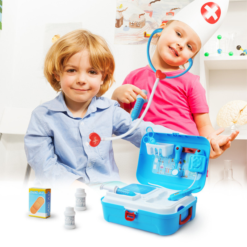 Дитячий рюкзак ігровий набір Маленький Лікар doctor toy 17 предметів в рюкзаку фото - 6