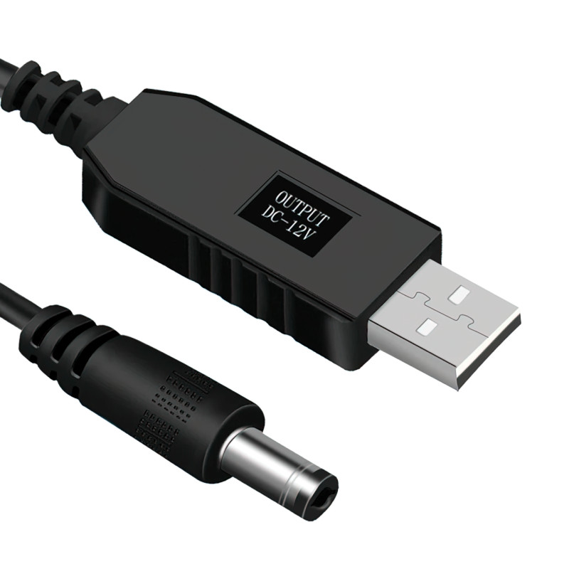 USB-кабель для роутера з перетворювачем напруги з 5 В на 12 В/0.5 А фото - 2
