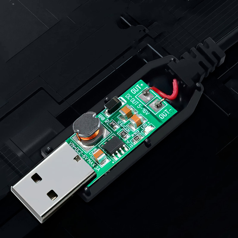 USB-кабель для роутера з перетворювачем напруги з 5 В на 12 В/0.5 А фото - 4