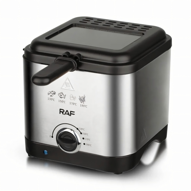 Электрическая фритюрница 2.5 л для жарки без масла, 1000 Вт, Deep Fryer RAF R5300, воздушный гриль, аэрофритюр фото - 2