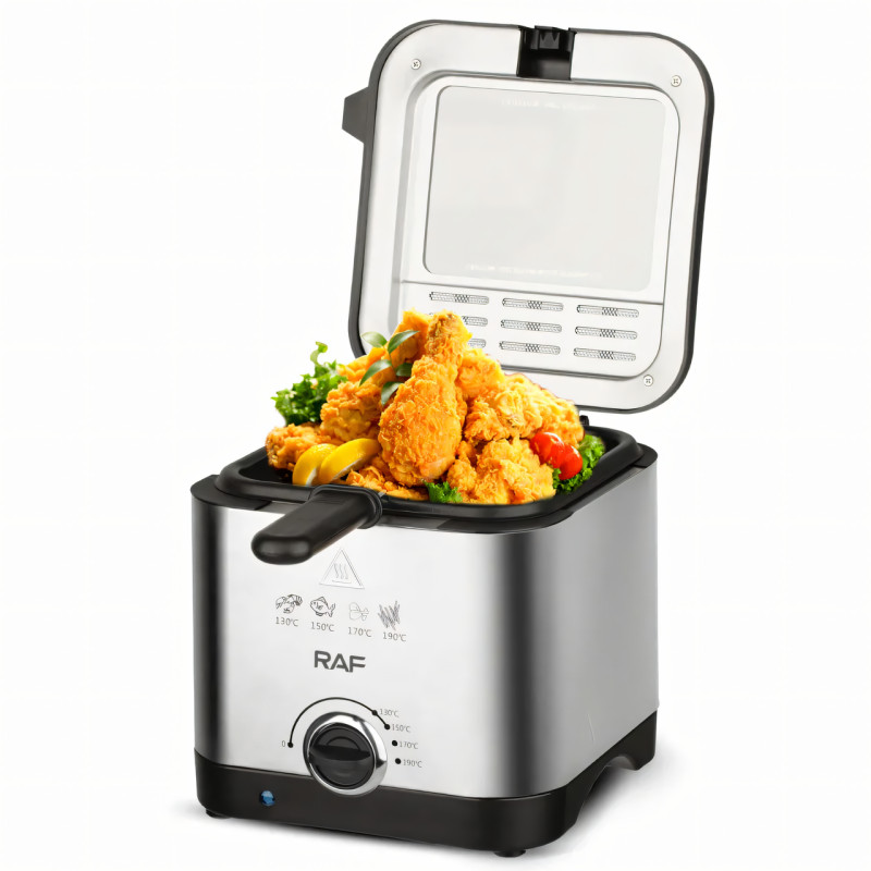 Электрическая фритюрница 2.5 л для жарки без масла, 1000 Вт, Deep Fryer RAF R5300, воздушный гриль, аэрофритюр фото - 3