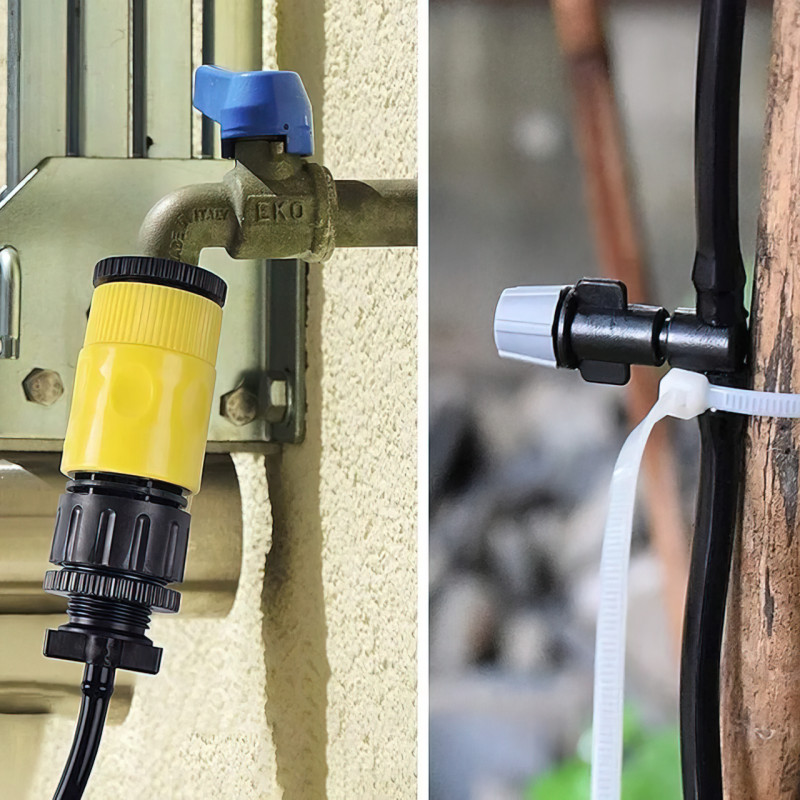 Система туманності Patio Mistcooling Kit на 10 форсунок, 9.6 м, для поливання та охолодження фото - 6