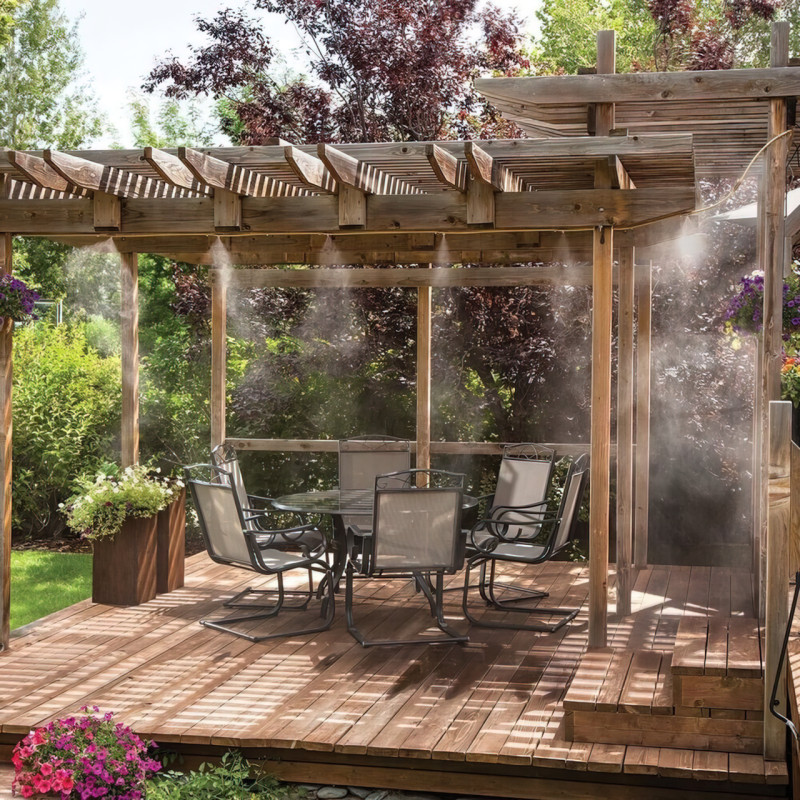 Система туманності Patio Mistcooling Kit на 10 форсунок, 9.6 м, для поливання та охолодження фото - 8