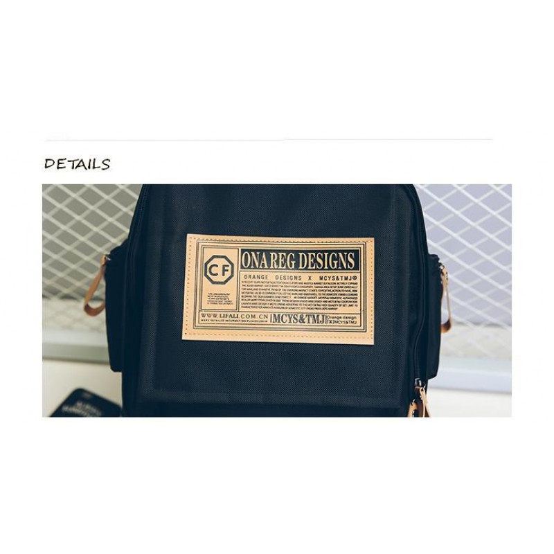 Городской британский рюкзак QP™ Onareg Designs 16л, унисекс, 5 цветов Чёрный фото - 5