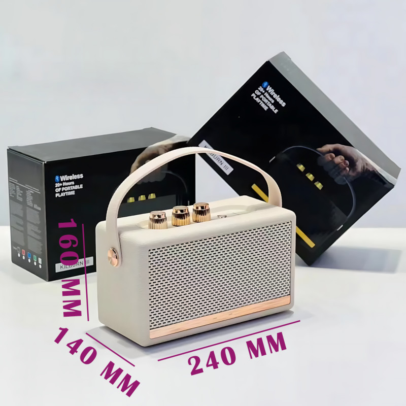 Портативная колонка MARSHALL l Killburn W4 – 5 Вт, Bluetooth 5.1, FM-радио, TWS, до 5 часов работы Синий фото - 8