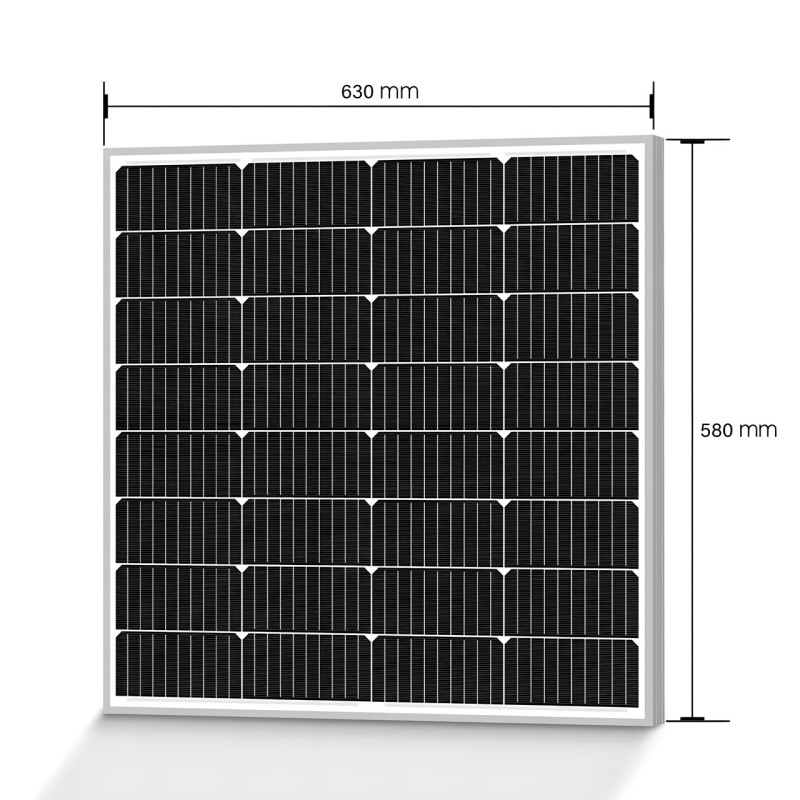 Сонячна панель UKC SA-50, 50W, 18v, 63*58*3 см фото - 5