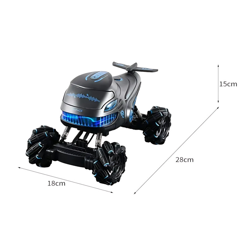 Гоночная машинка BGTOY 4WD AND S883, радиоуправляемый вездеход со световыми эффектами, 2,4 ГГц Красный фото - 6