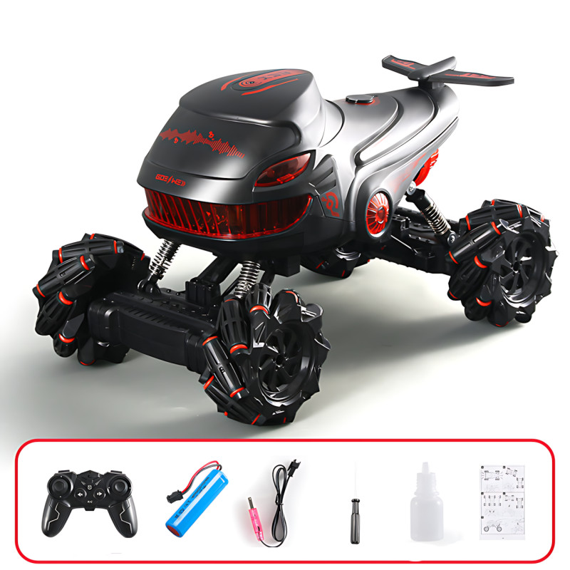 Гоночная машинка BGTOY 4WD AND S883, радиоуправляемый вездеход со световыми эффектами, 2,4 ГГц Красный фото - 7