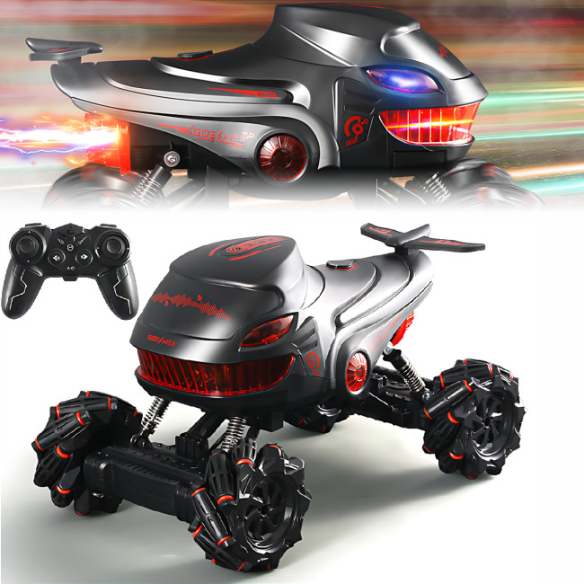Гоночная машинка BGTOY 4WD AND S883, радиоуправляемый вездеход со световыми эффектами, 2,4 ГГц Красный