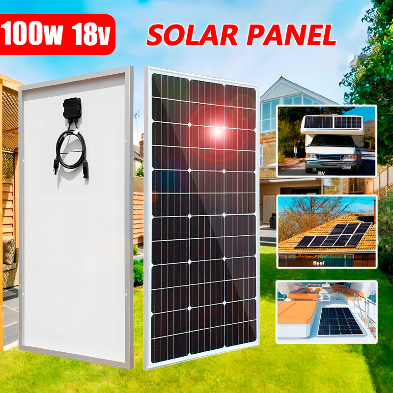 Сонячна панель UKC SA-100, 18V, 100 W, 120*58*3 фото - 2