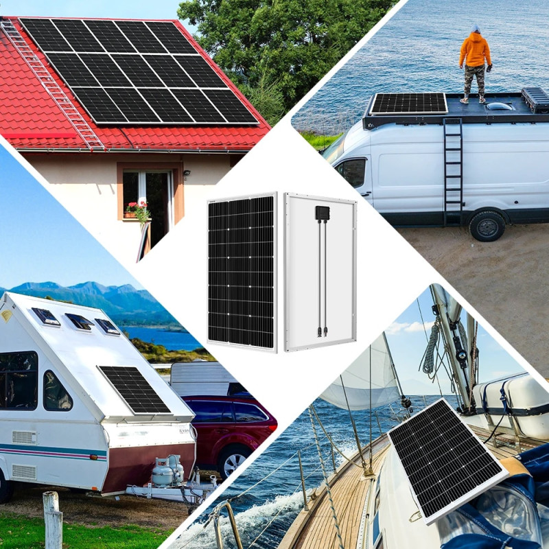 Сонячна панель UKC SA-100, 18V, 100 W, 120*58*3 фото - 8