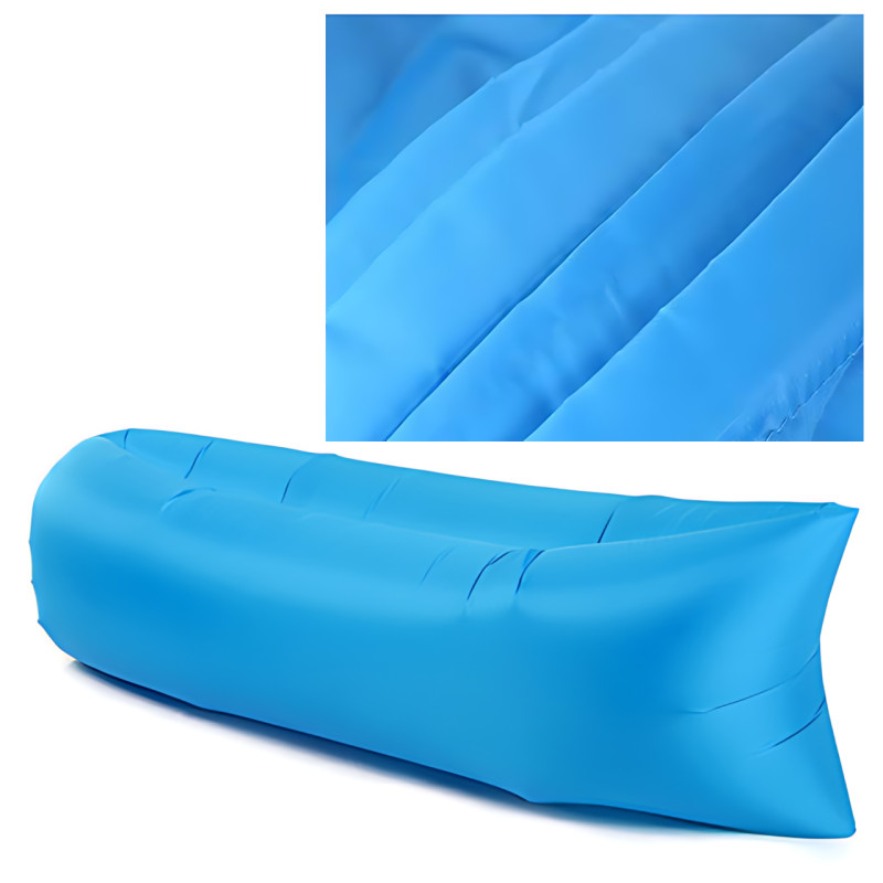 Надувной диван ламзак Ripstop II 240×90 см, до 200 кг, бескамерный, держит воздух 12 часов, ткань RipStop PU10 фото - 6