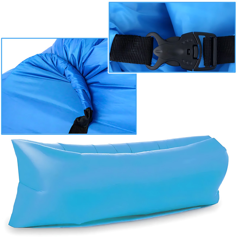 Надувной диван ламзак Ripstop II 240×90 см, до 200 кг, бескамерный, держит воздух 12 часов, ткань RipStop PU10 фото - 4