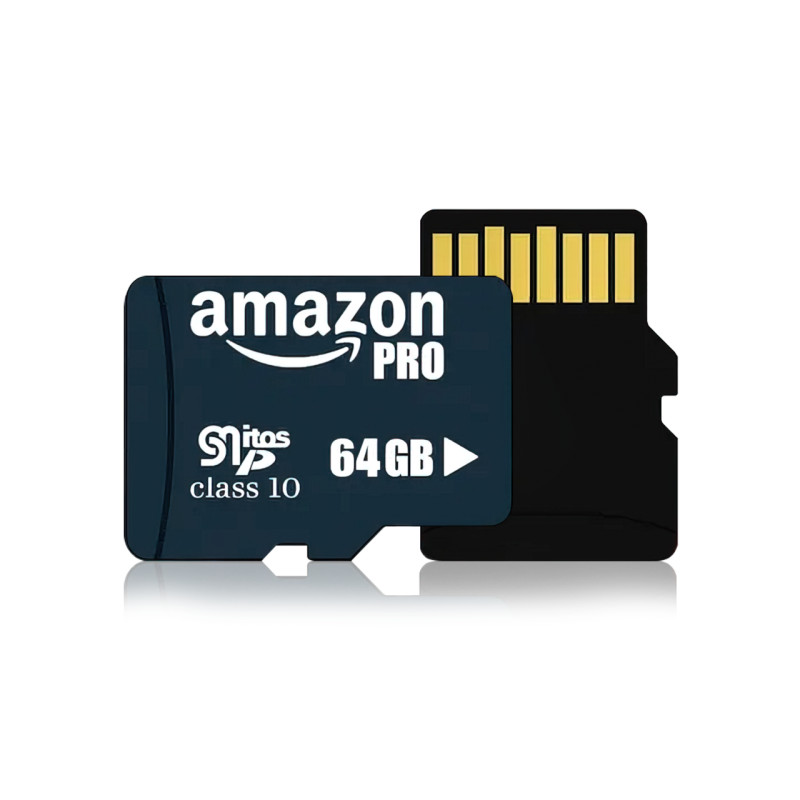 Карта памяти AMAZON PRO на 64 Гб, MicroSD, с кардридером, сlass 10, IPX7 фото - 2