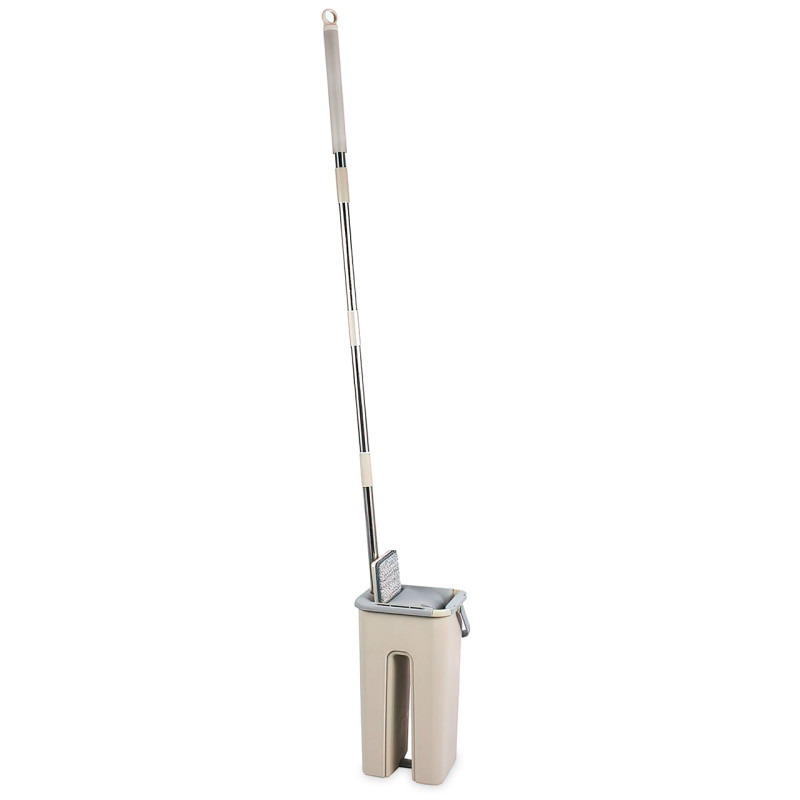 Швабра лентяйка с автоматическим отжимом Scratch Cleaning Mop с ведром фото - 5