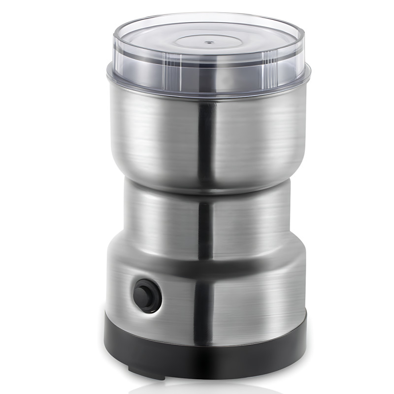 Кофемолка электрическая Domotec MS-7113, 180 Вт, 85 г, нержавеющая сталь, для кофе, орехов, специй, кнопочное управление фото - 2