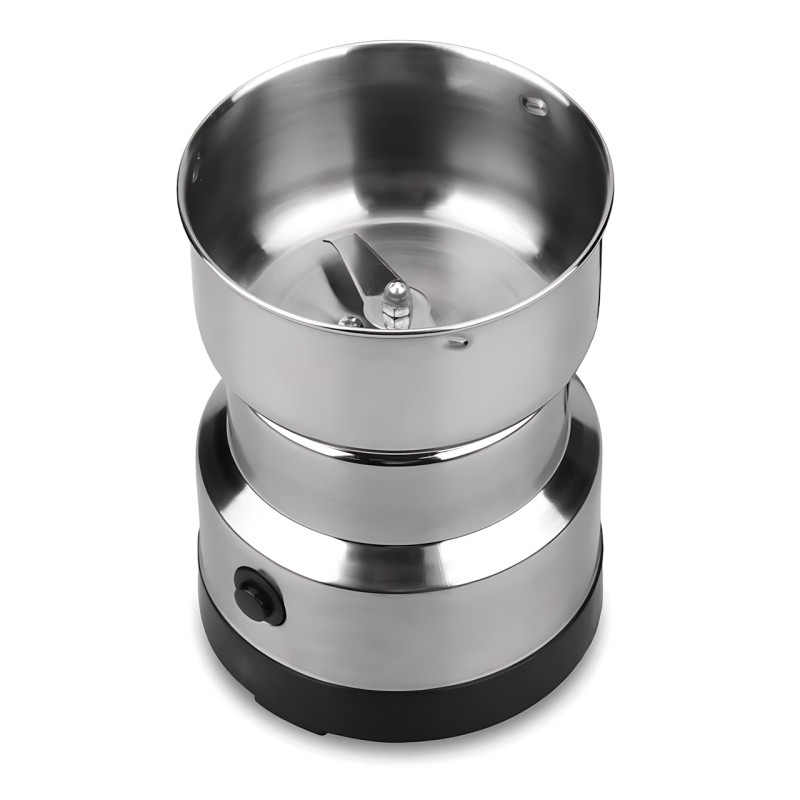 Кофемолка электрическая Domotec MS-7113, 180 Вт, 85 г, нержавеющая сталь, для кофе, орехов, специй, кнопочное управление фото - 6