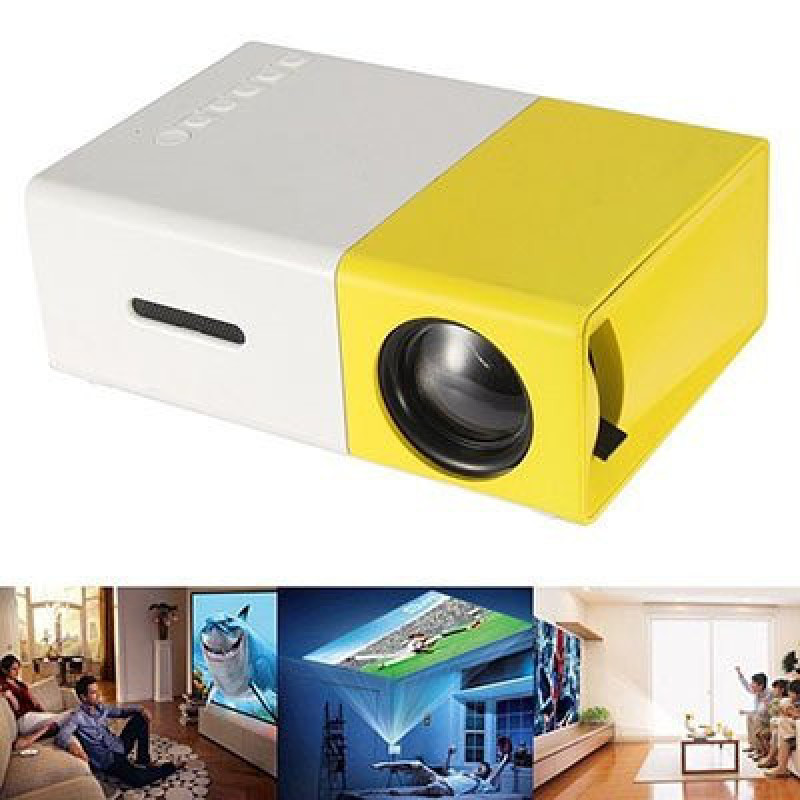 Портативный проектор YJ-300 Full HD с динамиком 600Лм фото - 2