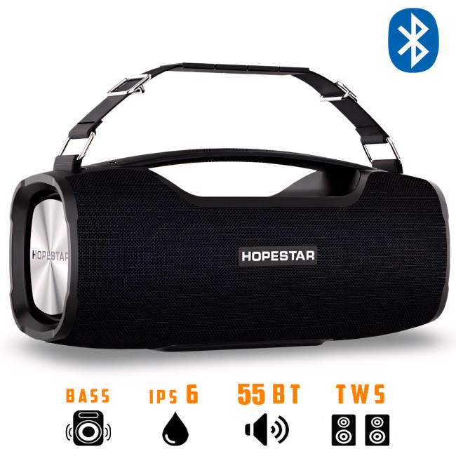 Колонка бездротова Hopestar A6 pro, 55 W, із захистом від води