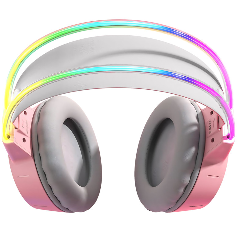 Навушники Bluetooth Hello Kitty PG-706H з RGB підсвічуванням, мікрофоном, підтримкою карт пам'яті фото - 4
