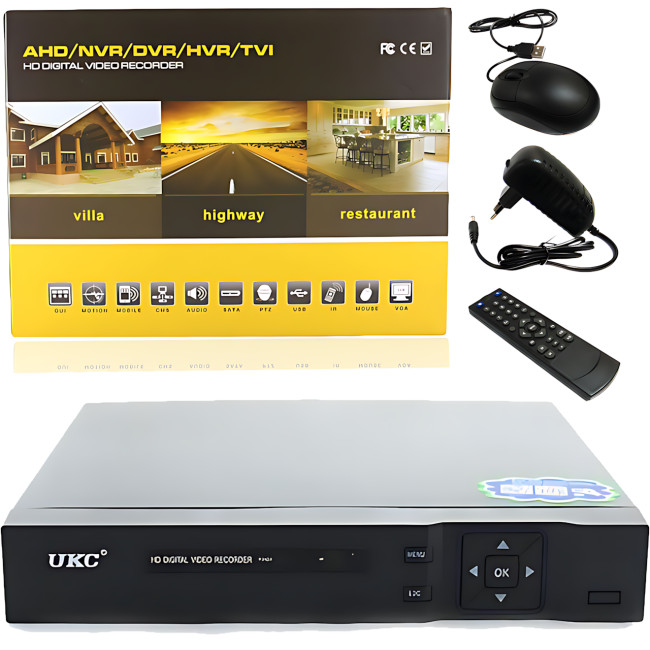 Регистратор DVR CAD 1204 AHD, 4-канальный видеорегистратор, сжатие H.264, поддержка PTZ, удаленный доступ