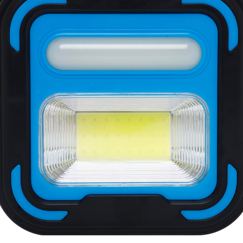 Аккумуляторный фонарь Bailong BL-925 Torch + Solar, COB+LED, Power Bank, солнечная панель, USB, влагозащищённый Черно-желтый фото - 6