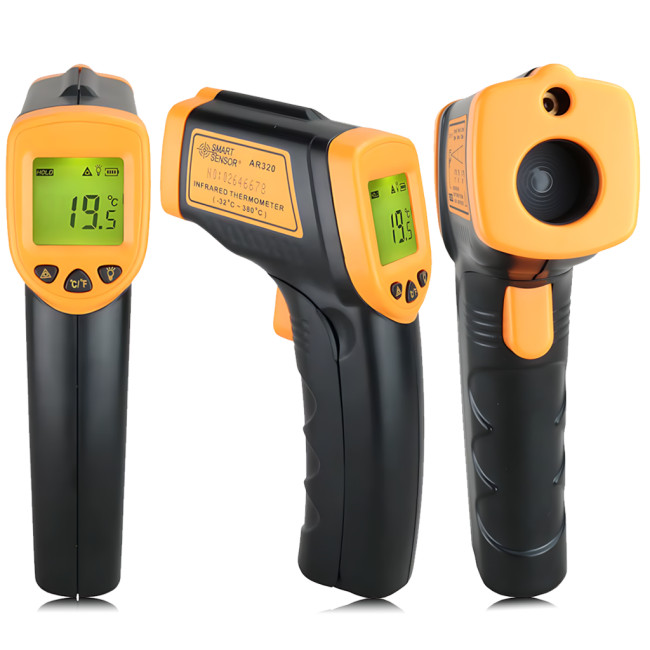 Інфрачервоний безконтактний пірометр Temperature AR-360 (-50 до +420 °C) з лазерним прицілом, підсвіткою