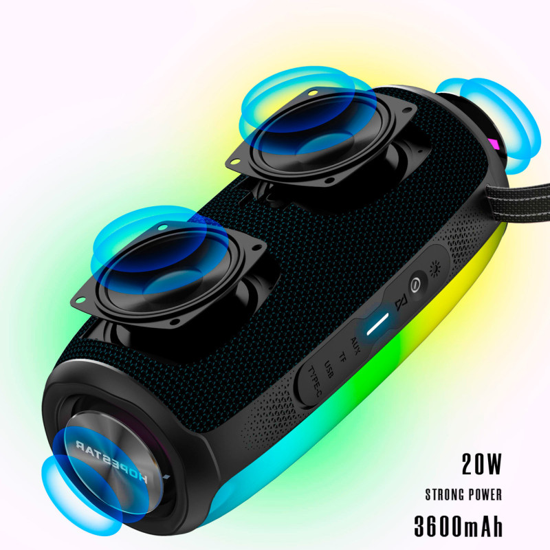 Бездротова вологозахищена колонка Hopestar p40 Pro, 20 W, 3600 mAh фото - 4