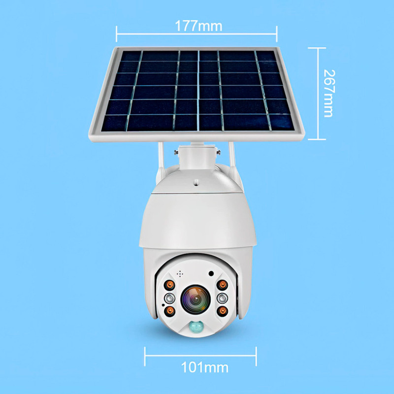 Беспроводная камера видеонаблюдения XF-DC06-F SIM WiFi/4G на солнечной батарее Full HD фото - 8